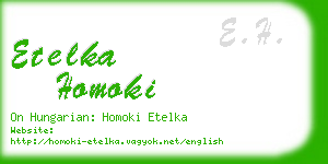 etelka homoki business card